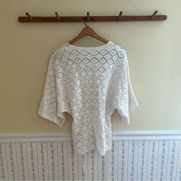525 America Crochet Short Sleeve Sweater - Picture 3 of 5